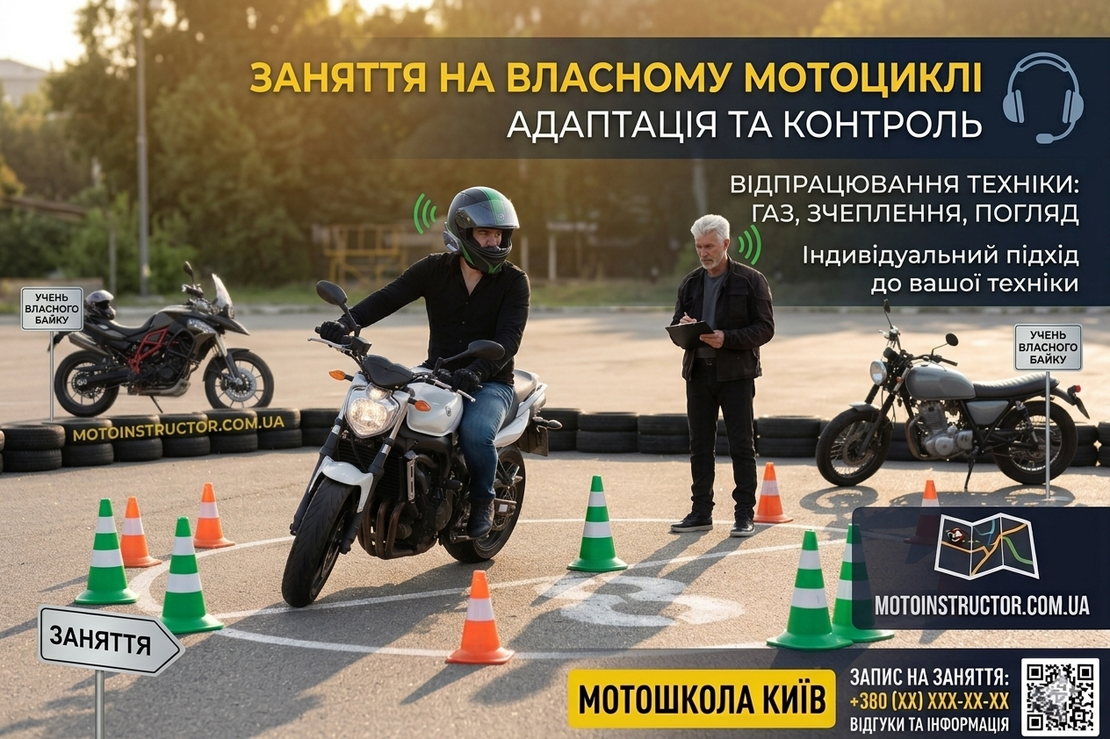 Заняття на власному мотоциклі